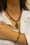 Handmade Agate Natural Stone Brown Agate with Natural Stone Tip Special Design Women's Necklace and Bracelet Combination - 6
