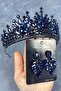 Pera Bridal Henna Crown and Shuttle Stone Earrings - 4