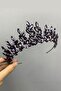 Purple Subra Bridal Henna Crown and Earrings - 4