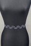 Navy Blue Leaf Stone Dress Belt and Waist Accessory