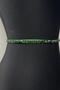 Emerald Green Crystal Beaded Evening Dress Belt Accessory - 6
