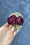 Peony Floral Cipsolu Comb Hair Clip - 4