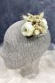 Cream Cotton Herb Cipso And Artificial Flower Comb Hair Clip Accessory - 3