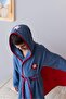 Children's Bathrobe 100% Cotton Cape Superhero Children's Bathrobe - 2