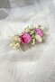 Cotton Grass Cipso and Artificial Flower Comb Hair Clip - 3