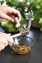 Stainless Metal Garlic and Ginger Masher Chopper with Chamber - 2