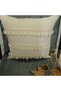 Rüyalhome Decorative Tufted Cream Seat Pillow Cover Bohemian Throw Pillow - 6