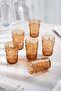 Acrylic Honey 6-Piece Short Cup & Water Soft Drink Coffee Side Cup 400 ml (Not Glass) - 2