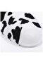 5 Pairs Women's Black White Cow Pattern Striped High Quality Tennis Socks - 3