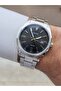 Silver Black Color Men's Wrist Watch - 2