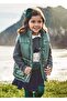 Winter Girl Furry Double Sided Vest Green - 5
