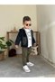 My Little One's Muslin Cotton Shirt, Denim Jacket with Hood, De Jouten Printed Boys' 3-Piece Set - 6
