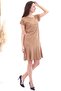 20063126 Single Jersey Skirt Flounce Short Sleeve Dress Biscuit - 3