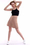 211114024 Two-Piece Elastic Short Skirt Beige - 7