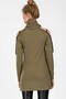 9041421 Thessaloniki Sleeve Leather Trim Paneled Dagaje Tunic Khaki - 5