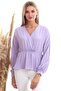 20333307 Dok.Viskon Double-Breasted Collar Long Sleeve Blouse Lila - 2
