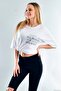20021930 Single Jersey Leave It Stone Printed Short Sleeve T-Shirt White - 2