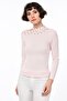8490936 Yumoş One-Shoulder Open Blouse with Pearls Pudra