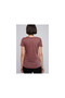 8060768 Glitter Pocket Star Sequin Short Sleeve T-Shirt Bordo - 3