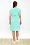 9303031 Dok.Viskon Batwing Sleeve Dress with Elastic Waist Mint - 4
