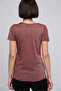 8060768 Glitter Pocket Star Sequin Short Sleeve T-Shirt Bordo - 4