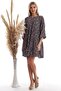 20333362 Dok.Viskon Patterned Long Sleeve Salash Dress Black Lila - 6