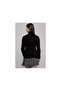 7470190 Slim Ribbed Camisole Turtleneck Long Sleeve Knitwear Black - 3