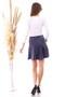 9474746 Velvet Patchwork Elastic Short Skirt Fume - 6
