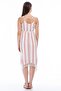 8280667 Şile Cloth Stripe Patterned Cross Strap Dress Ecru-Red - 4