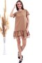 20063103 Single Jersey Skirt Lace Short Sleeve Dress Biscuit - 3