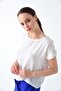 9223013 Kobe Left Shoulder Buttoned Batwing Sleeve Blouse Ecru - 4