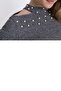 9361019 Jacquard Fabric One Shoulder Open Pearl Dress Kazayagi - 6