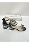 Girl's Evening Dress Shoes Platinum Bow Stone Detailed Graduation-Wedding Heeled Children's Evening Dress Shoes - 5