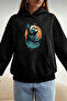 Cotton Cat Printed Oversize Hooded Sweatshirt - 2
