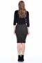 8515171 Straw Patterned Elastic Waist Slit Pencil Skirt Khaki - 2