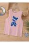 Cartoon Character Printed Sleeveless Children's T-Shirt