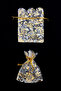 Gold Rose Henna Cookie Engagement Birth Mevlüt Gift Bag 100 Pieces Size 9Cmx12Cm - 4