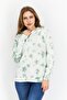 Women Tie Dye Printed Long Sleeve Hooded Sweater, Green