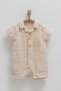 100% Cotton Muslin Fabric Baby Boy Romper with Double Pocket Detail