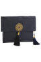 Taffeta Prayer Rug with Slub Pouch and Pearl Vav Prayer Beads Set, Portable Prayer Set - 2