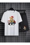 Men's Printed Set - Tee & Shorts Bottom Top Set