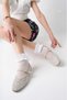 Women's Skin Stone Buckle Detailed Daily Comfortable Ballerinas - 2