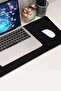Black Mouse Pad 60X120 Stitched XXL Keyboard Mouse Pad Desk Mat Computer Setup - 7