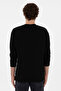 Men's Comfort Fit Crew Neck Black Sweatshirt 50290777-Vr046 - 5