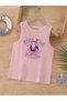 Cartoon Character Printed Sleeveless Children's T-Shirt