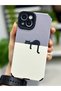 Flexible Silicone Case with Plating Miskin Cat Design Compatible with iPhone 13 and 14