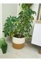 Wicker Flower Pot Round Multi-Purpose Basket Flower Pot Diameter 23 Size 20