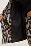 Women's Gray Leopard Fleto Pocket Lined Cashmere Blazer Jacket Ckt-19000403 - 7