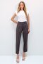 Anthracite High Waist Carrot Pants Alc-X12656 - 5