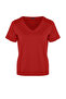 Kırmızı V Yaka Basic %100 Pamuk Örme T-Shirt TBBSS22BF0028 - 6